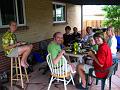 dinner on porch